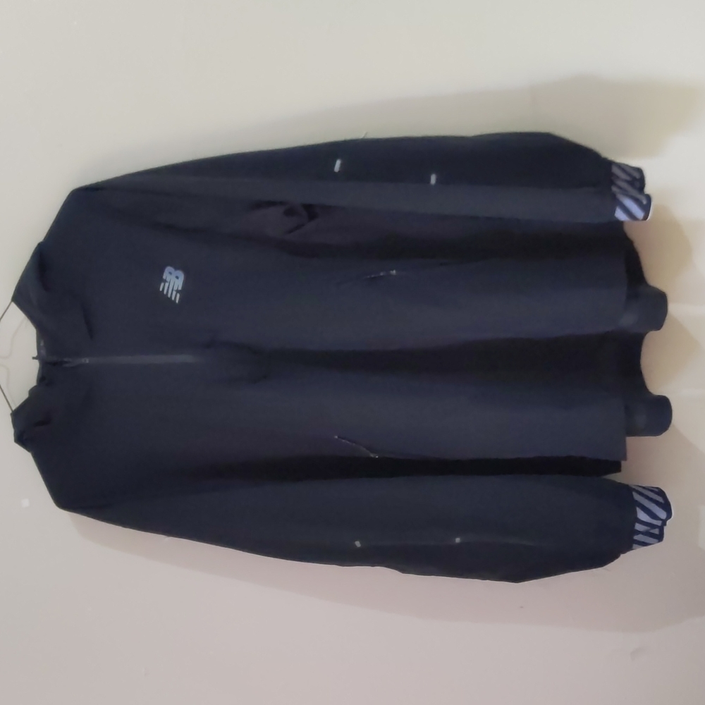New Balance 3/4 zip running rain jacket